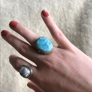 Big ol lairmer statement ring, sterling silver